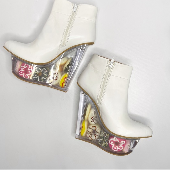 Jeffrey Campbell Platform Wedge Booties RARE - Picture 8 of 8